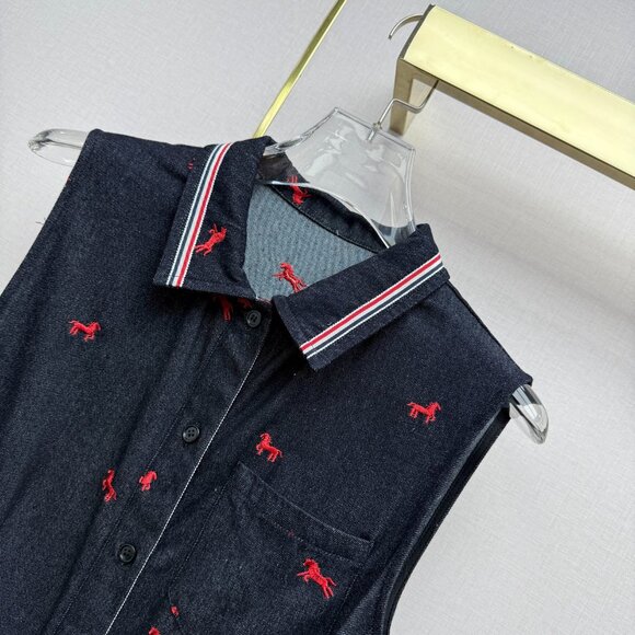 Thom Browne new denim sleeveless dress - Picture 2 of 7